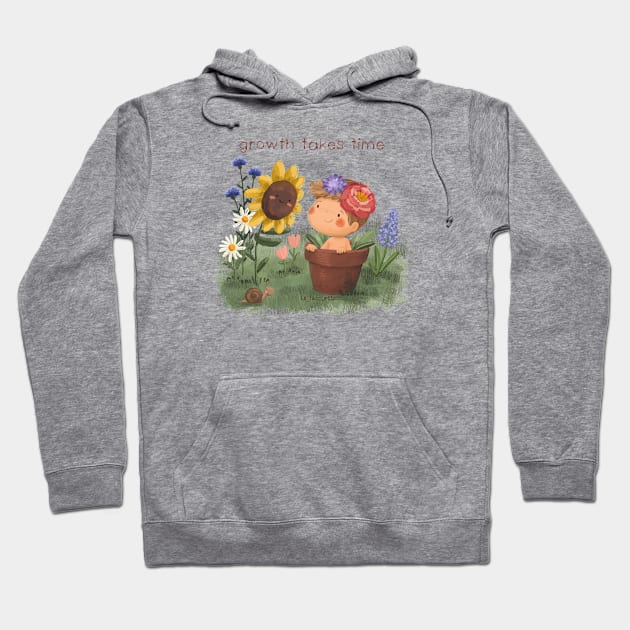 Growth takes time Hoodie by LeFacciotte